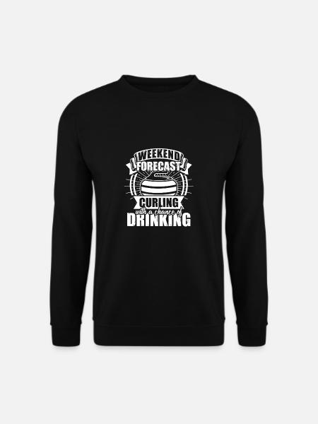 Curling - Unisex Pullover - Schwarz