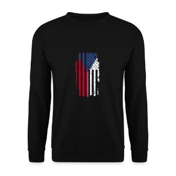 Czech Republic - Unisex Sweatshirt - black - Front - Alina (178cm) & Michal (187cm)