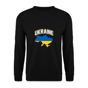 Ukraine - Unisex Sweatshirt - black - Front - Alina (178cm) & Michal (187cm)