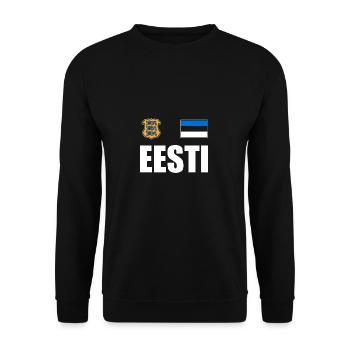 Estland - Unisex Pullover - Schwarz - Vorne - Alina (178cm) & Michal (187cm)