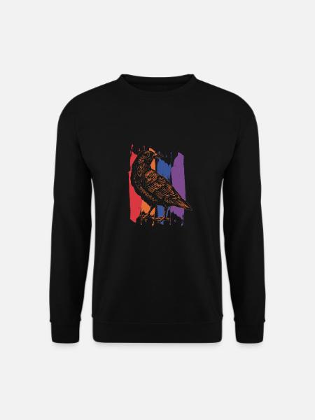 Raven crow bird - Unisex Sweatshirt - black