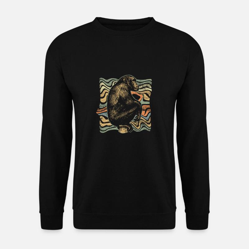 monkey - Unisex Sweatshirt - black