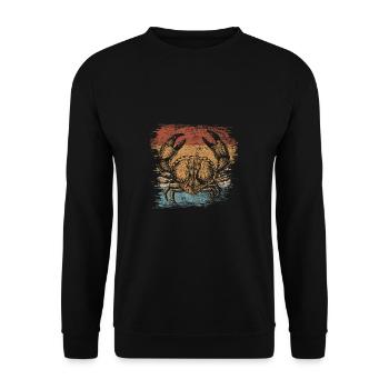 Krabbe - Unisex Pullover - Schwarz - Vorne - Alina (178cm) & Michal (187cm)