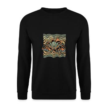 Spinne - Unisex Pullover - Schwarz - Vorne - Alina (178cm) & Michal (187cm)