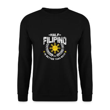 Philippines - Sweat-shirt Unisexe - noir - Devant - Alina (178cm) & Michal (187cm)