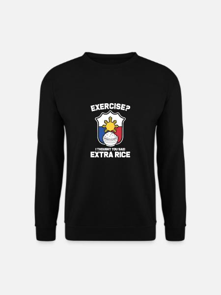 Filippijnen Vlag Extra rijst Gift Filipijns - Unisex sweater - sort
