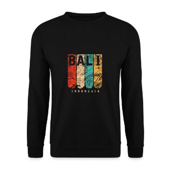 Bali Insel - Unisex Pullover - Schwarz - Vorne - Alina (178cm) & Michal (187cm)