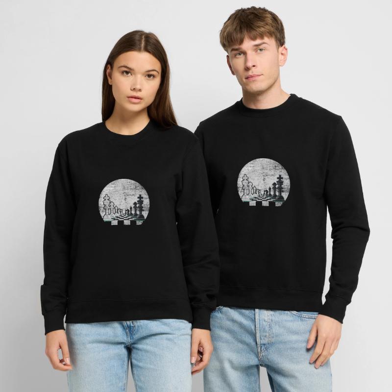 Échecs en échecs lune d’échecs jeu d’échecs Sweat-shirt Unisexe