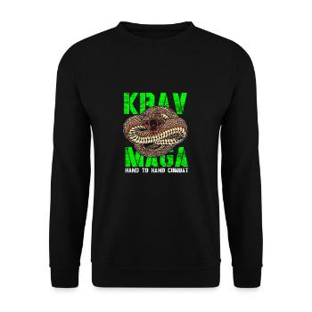 Krav Maga - Sweat-shirt Unisexe - noir - Devant - Alina (178cm) & Michal (187cm)