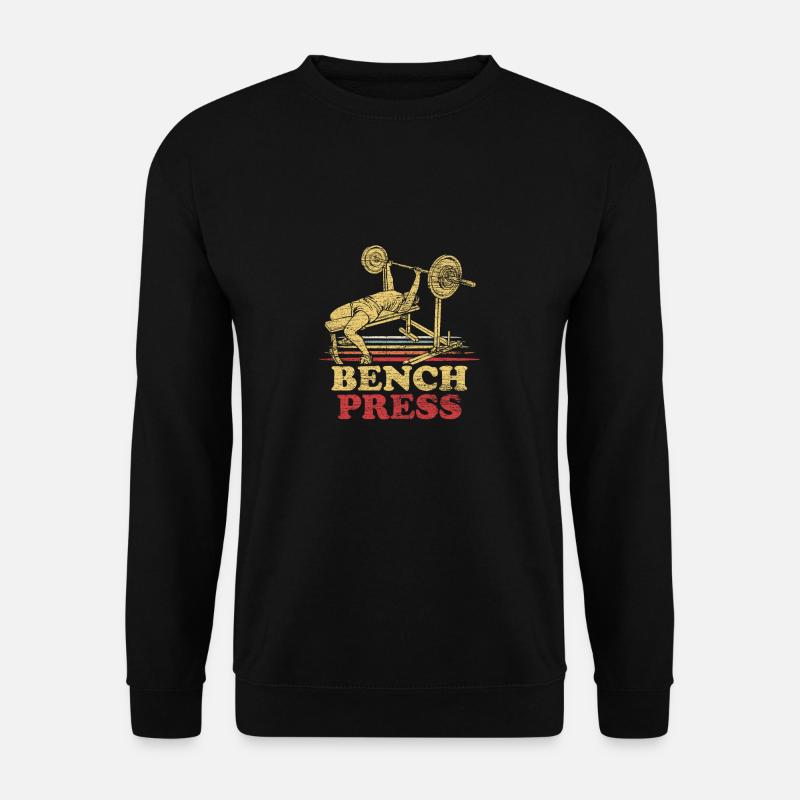 Bankdrücken - Unisex Pullover - Schwarz