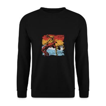 Wrestling - Unisex Pullover - Schwarz - Vorne - Alina (178cm) & Michal (187cm)