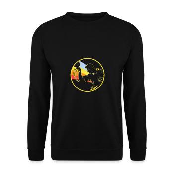 table tennis - Unisex Sweatshirt - black - Front - Alina (178cm) & Michal (187cm)