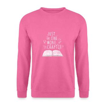 Bücher lesen Buch Geschenk Bücherregal - Unisex Pullover - Pink - Vorne