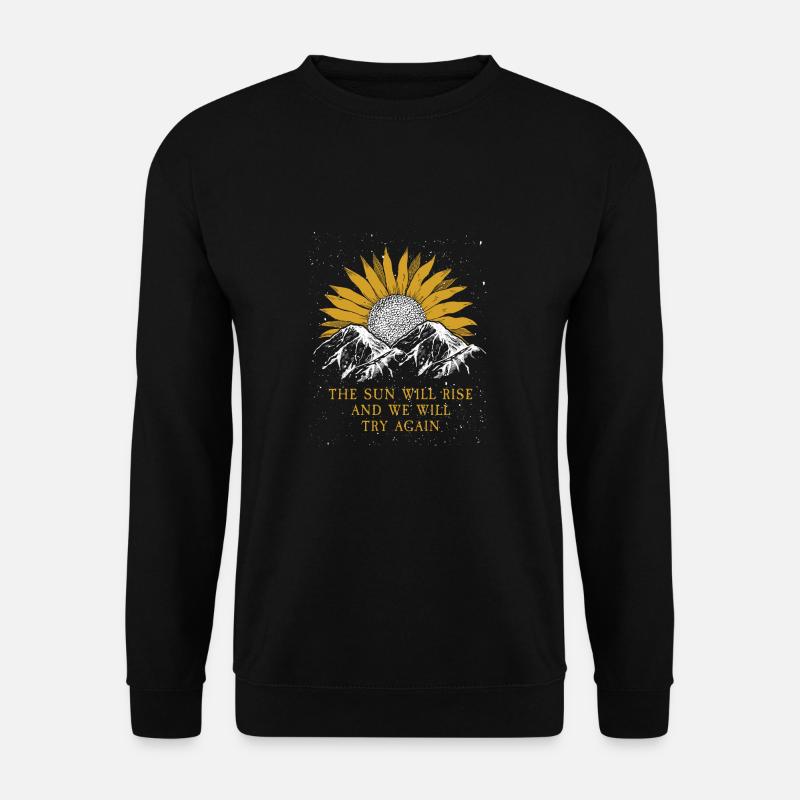 Sonnenblume - Unisex Pullover - Schwarz