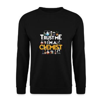 Chemiker - Unisex Pullover - Schwarz - Vorne - Alina (178cm) & Michal (187cm)