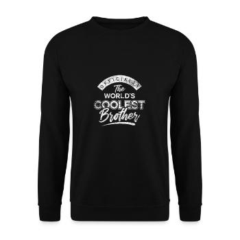 Frère frère - Sweat-shirt Unisexe - noir - Devant - Alina (178cm) & Michal (187cm)