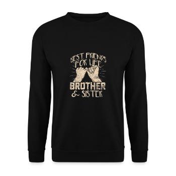 Siblings friends - Unisex Sweatshirt - black - Front - Alina (178cm) & Michal (187cm)