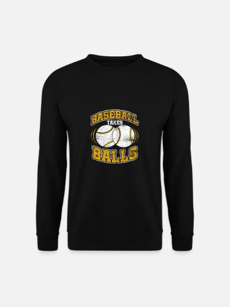 Baseball Ball Baseball Bat - Unisex Sweatshirt - black