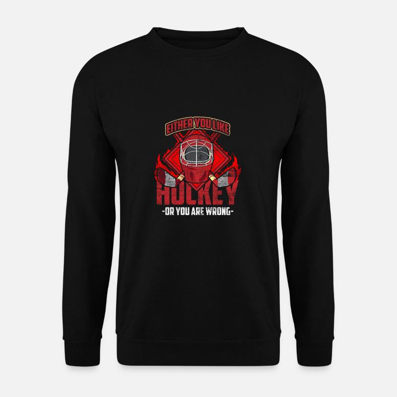 Hockey - Unisex Pullover - Schwarz