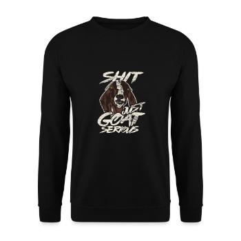 goat - Unisex Sweatshirt - black - Front - Alina (178cm) & Michal (187cm)