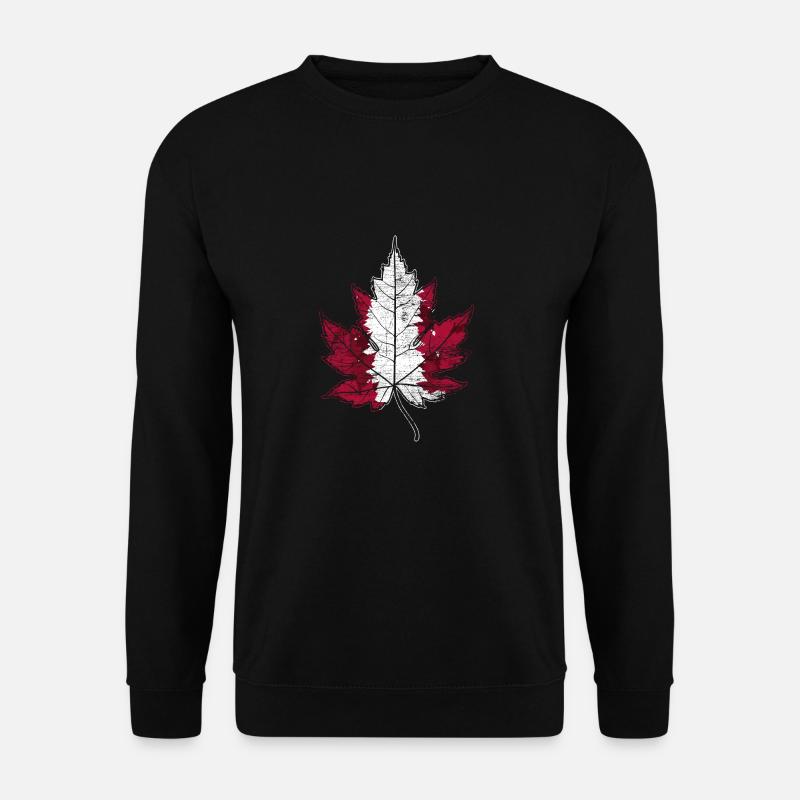 Feuille d'érable cadeau canada - Sweat-shirt Unisexe - noir