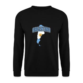 Argentine Amérique du Sud - Sweat-shirt Unisexe - noir - Devant - Alina (178cm) & Michal (187cm)