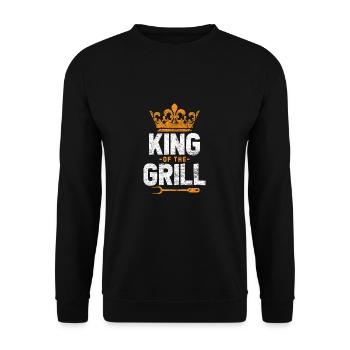 Barbecue barbecue - Unisex Sweatshirt - black - Front - Alina (178cm) & Michal (187cm)