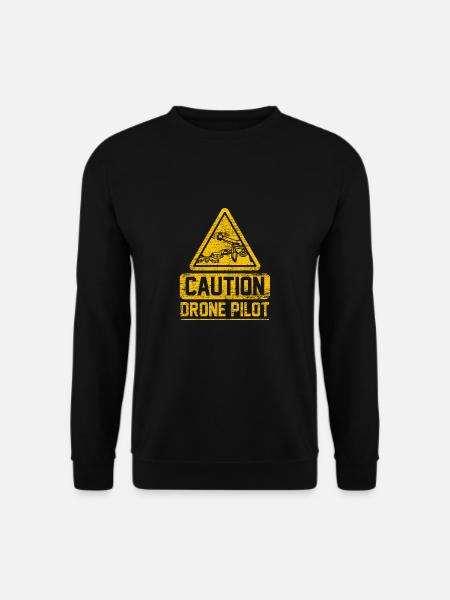 Drone Airplane Camera - Unisex Sweatshirt - black