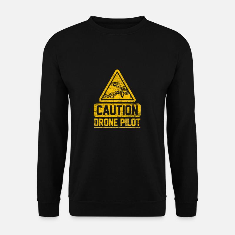 Drone Airplane Camera - Unisex Sweatshirt - black