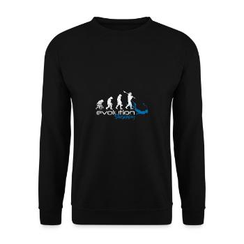 Plongée plongée avec tuba évolution récif de corail - Sweat-shirt Unisexe - noir - Devant - Alina (178cm) & Michal (187cm)