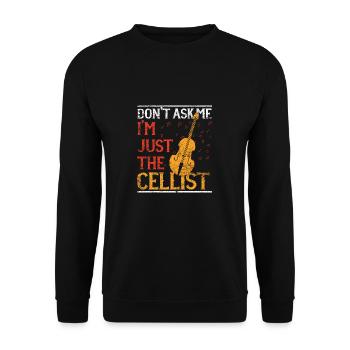 Cello Orchester - Unisex Pullover - Schwarz - Vorne - Alina (178cm) & Michal (187cm)