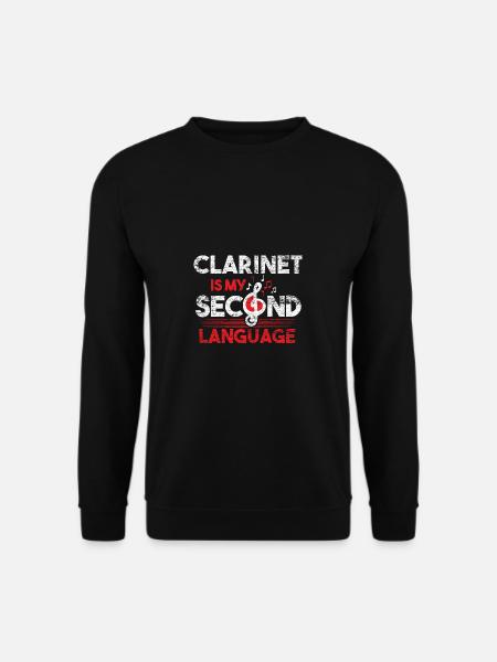 Klarinette - Unisex Pullover - Schwarz