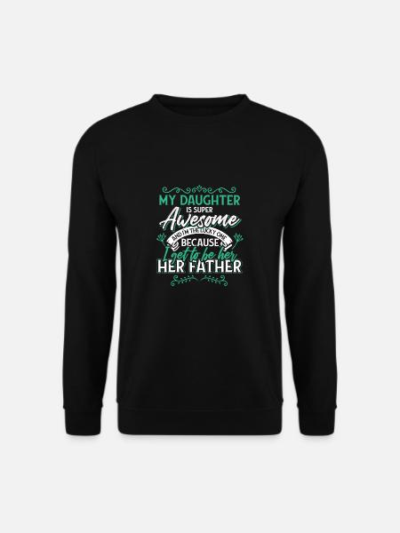 Vater Tochter Stolz - Unisex Pullover - Schwarz