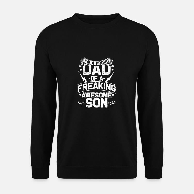 Vater Sohn - Unisex Pullover - Schwarz