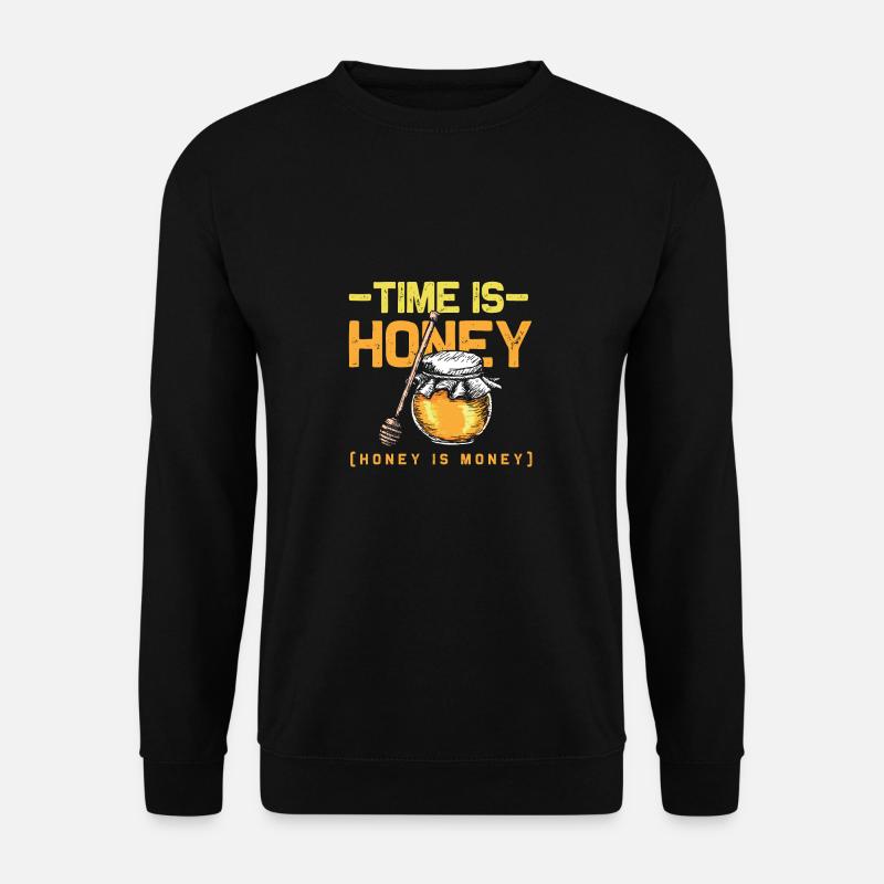 Biene Honig - Unisex Pullover - Schwarz