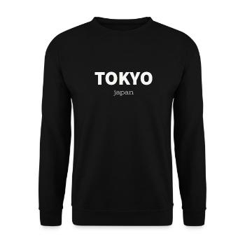 Tokyo - Sweat-shirt Unisexe - noir - Devant - Alina (178cm) & Michal (187cm)