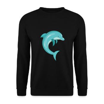 Delfin - Sweat-shirt Unisexe - noir - Devant - Alina (178cm) & Michal (187cm)