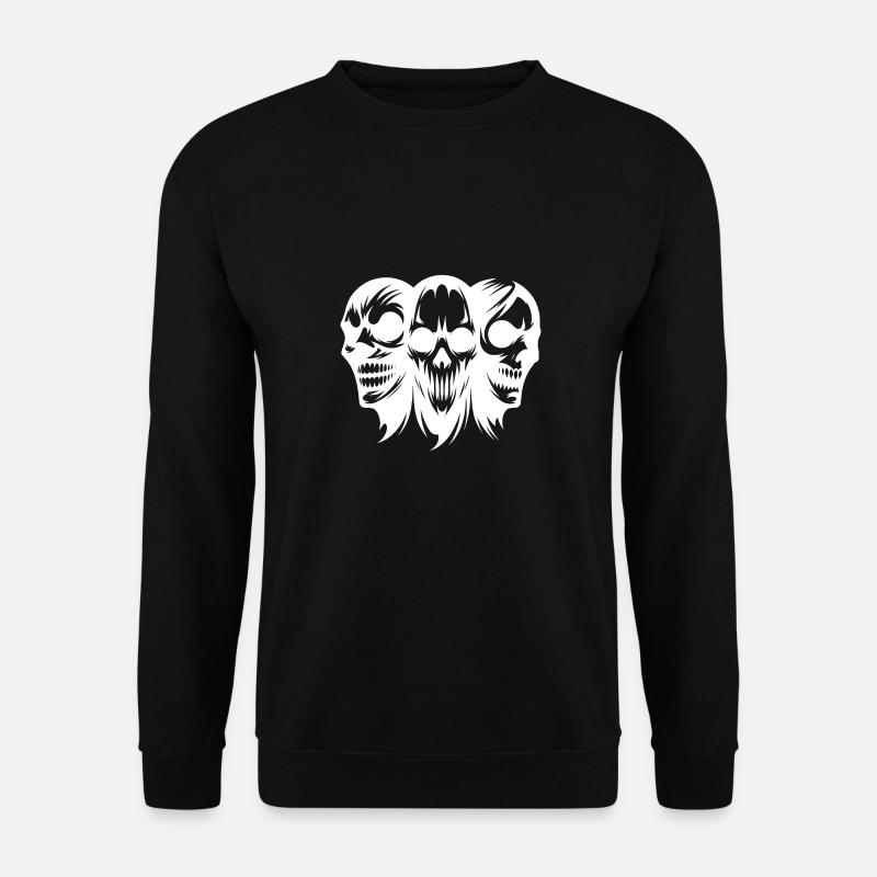 Spooky Halloween Zombies Heads - Unisex Sweatshirt - black