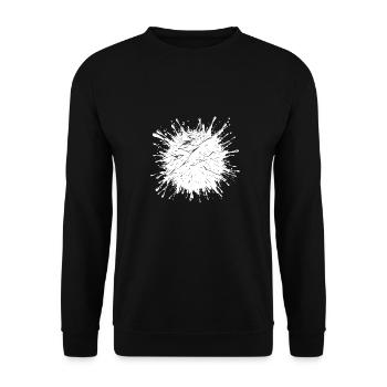 Oil drops that splash on the surface - Unisex Sweatshirt - black - Front - Alina (178cm) & Michal (187cm)