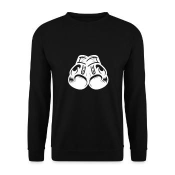 Accessoires d’arts martiaux Gants de boxe classiques anciens - Sweat-shirt Unisexe - noir - Devant - Alina (178cm) & Michal (187cm)