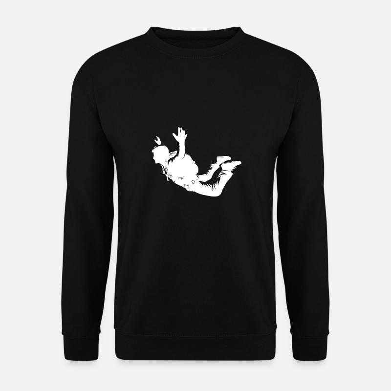 Skydiving Man Jumping Flight - Unisex Sweatshirt - black