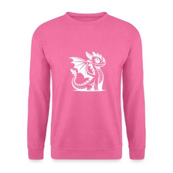 Dragon imaginatif au charisme magique - Sweat-shirt Unisexe - rose - Devant