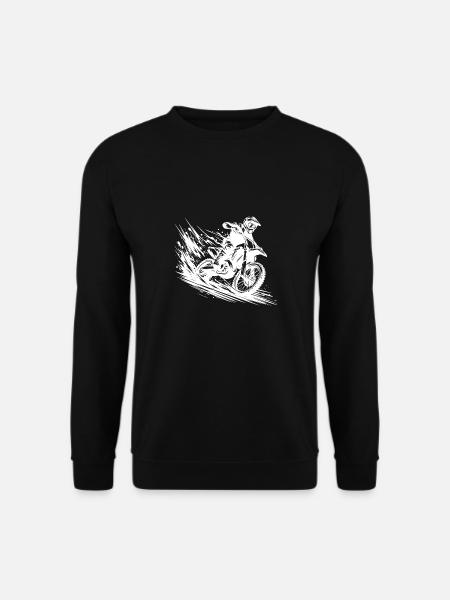 Mud Offroad Enduro Adventure Drawing - Unisex Sweatshirt - black