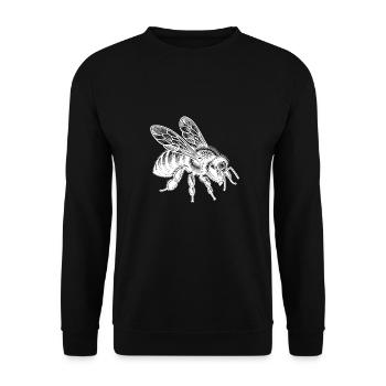 Petite abeille mellifère vintage - Sweat-shirt Unisexe - noir - Devant - Alina (178cm) & Michal (187cm)