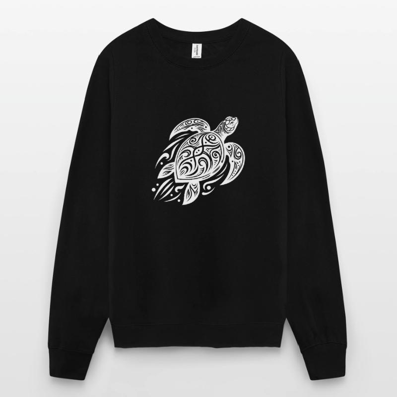 Powerful Pacific Turtle Meets Tribal Unisex Sweatshirt