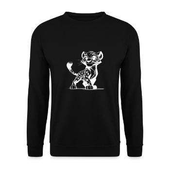 The Cutest Cats Child Snuggle Factor - Unisex Sweatshirt - black - Front - Alina (178cm) & Michal (187cm)