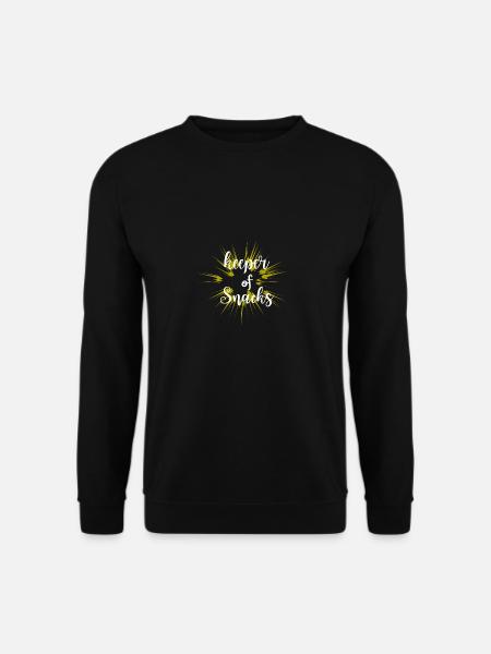 Funny snack keeper - Unisex Sweatshirt - black