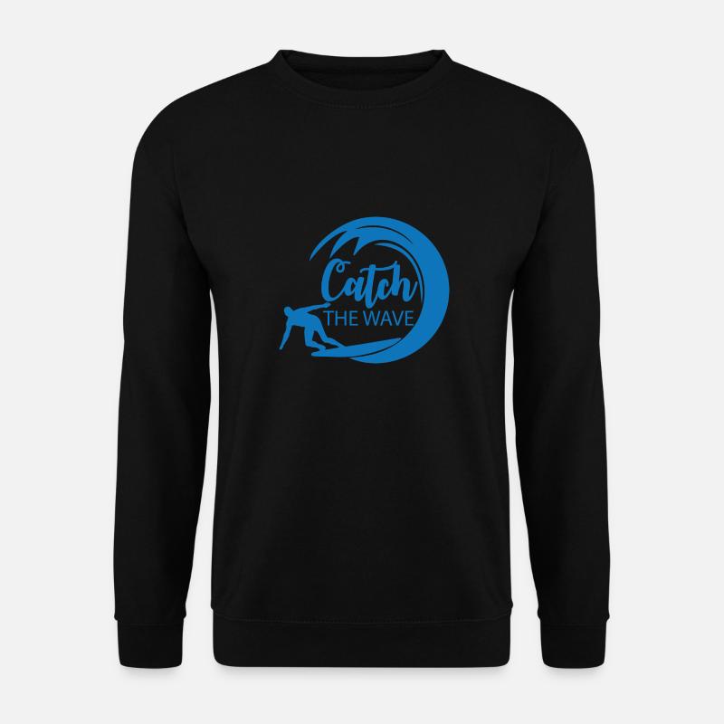 Catch the wave - Unisex Pullover - Schwarz