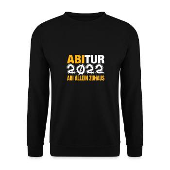 Abi Abitur 2022 Prüfung Abschluss Abiertur Schule - Unisex Pullover - Schwarz - Vorne - Alina (178cm) & Michal (187cm)