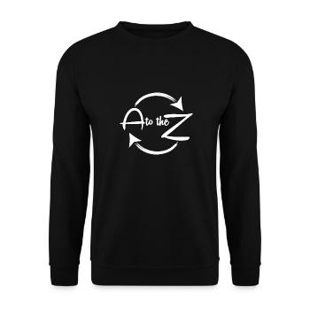 Von A bis Z - Unisex Pullover - Schwarz - Vorne - Alina (178cm) & Michal (187cm)
